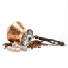 Wooden Handle Copper Coffee Pot (Pearl) - CRYSTALIA GLASS